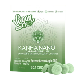 CBD Serene Green Apple 10pk 100mg CBD 5mg THC