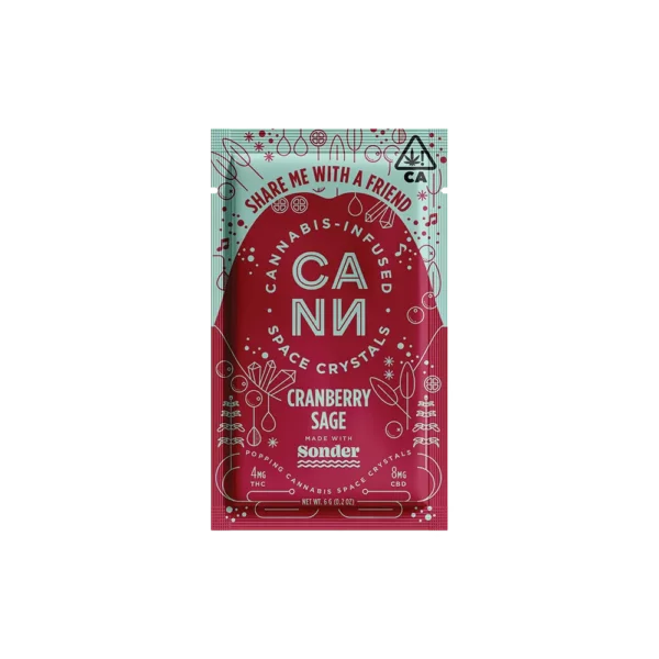 Cranberry Sage Space Crystals 4mg THC 8mg CBD