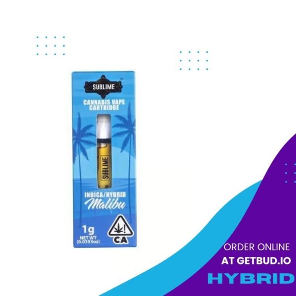 Hybrid Malibu Cookies-Indica Hybrid Vape Cartridge