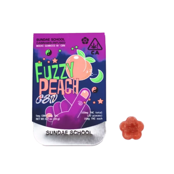 Fuzzy Peach CBN 10pk 100mg THC 50mg CBN